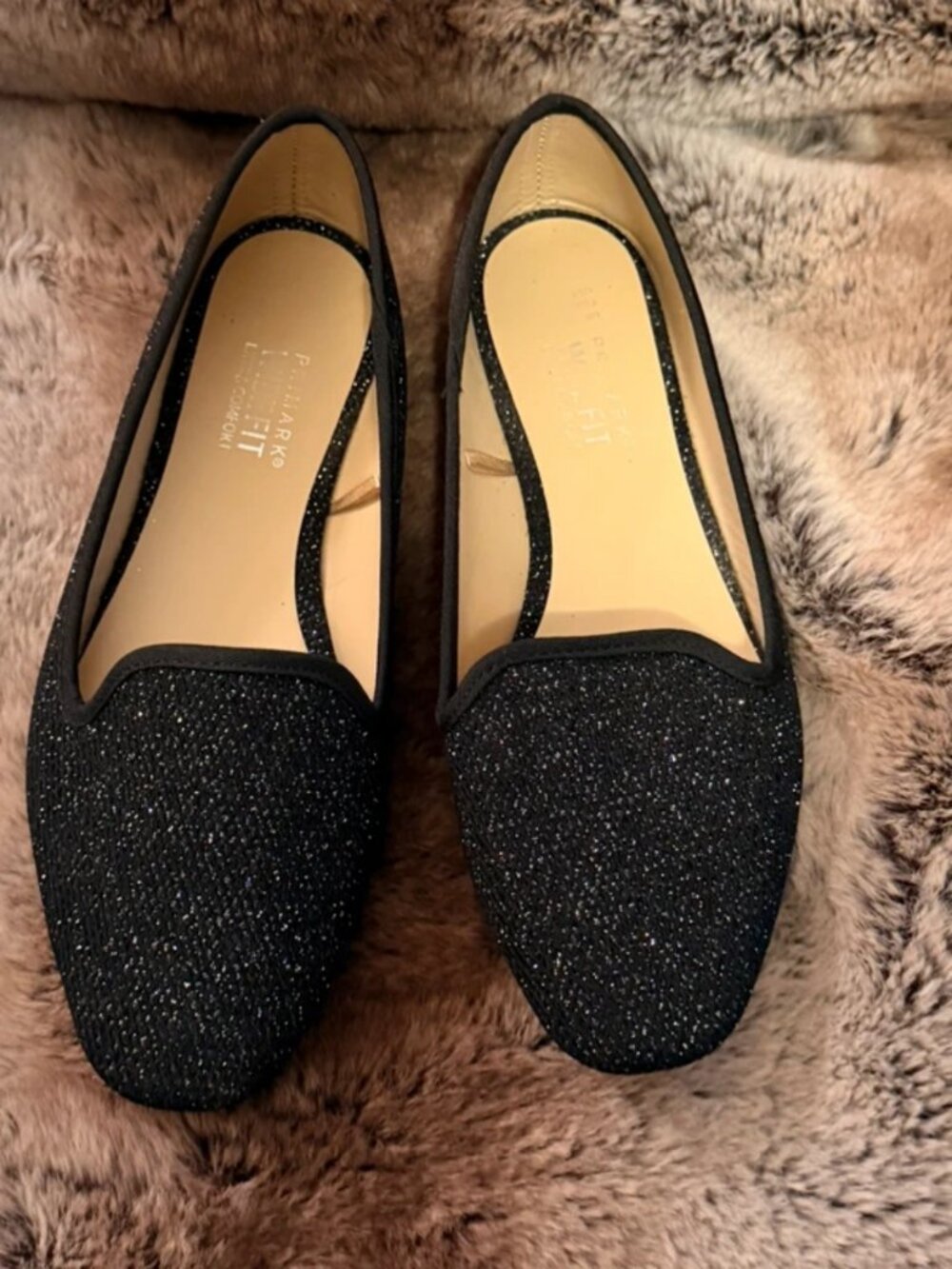 Sparkle! Black flats